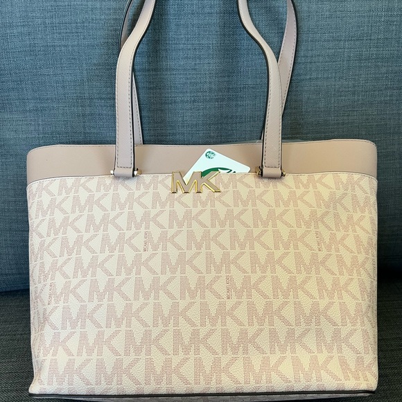 NWT MICHAEL KORS FLORENCE TOP ZIP LARGE TOTE HANDBAG - Picture 4 of 12